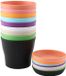 Shenzhen Haorui Industrial Technology Co., Ltd. Pots de fleurs colorés en plastique - 18 pièces - 10 cm - pour intérieur et extérieur