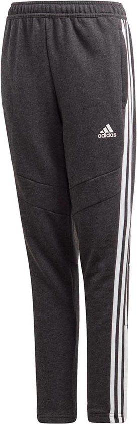 adidas Tiro 19 Sportbroek - Maat 128 - Unisex - donker grijs/wit