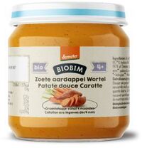 Biobim Zoete aardappel wortel 4+ maanden demeter bio 125g