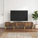 Maison Exclusive - meuble TV chêne fumé 147 x 34,5 x 30 cm panneau de particules
