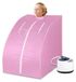 StarTech Stoomsauna - Opvouwbare, draagbare sauna - Instelbare temperatuur - Afstandsbediening - Stoomapparaat - 75 x 35 x 25 cm - Roze