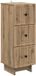 vidaXL Ladekast Bewerkt hout Artisanaal eiken 33 x 34,5 x 90 cm