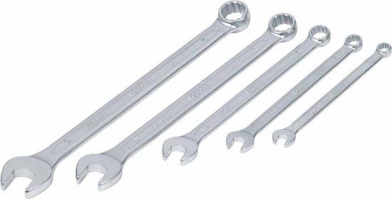KS Tools CLASSIC Ring-Steeksleutelset - Extra Lang - 5 Stuks (8-19mm)