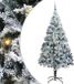 vidaXL Kunstkerstboom Wit 240 cm PVC en Staal en Kunststof
