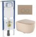 Geberit QeramiQ Dely Swirl Toiletset - Beige mat