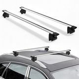 VEVOR 2 X Dakdrager Dwarsstangen, 75 kg Draagvermogen, Afsluitbare Dakdragers voor Auto's en Suv's, Geschikt voor Vlakke Dakrails, Railafstand 180-1035 mm, voor Dakkoffers, Kano's, Fietsen en Transportmanden