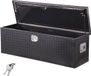 Vevor Aluminium Gereedschapskist voor Aanhangwagenbak 1244,6x381x381mm Zwart