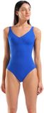 Arena Dames zwempak uit 1 stuk Victoria neon blauw