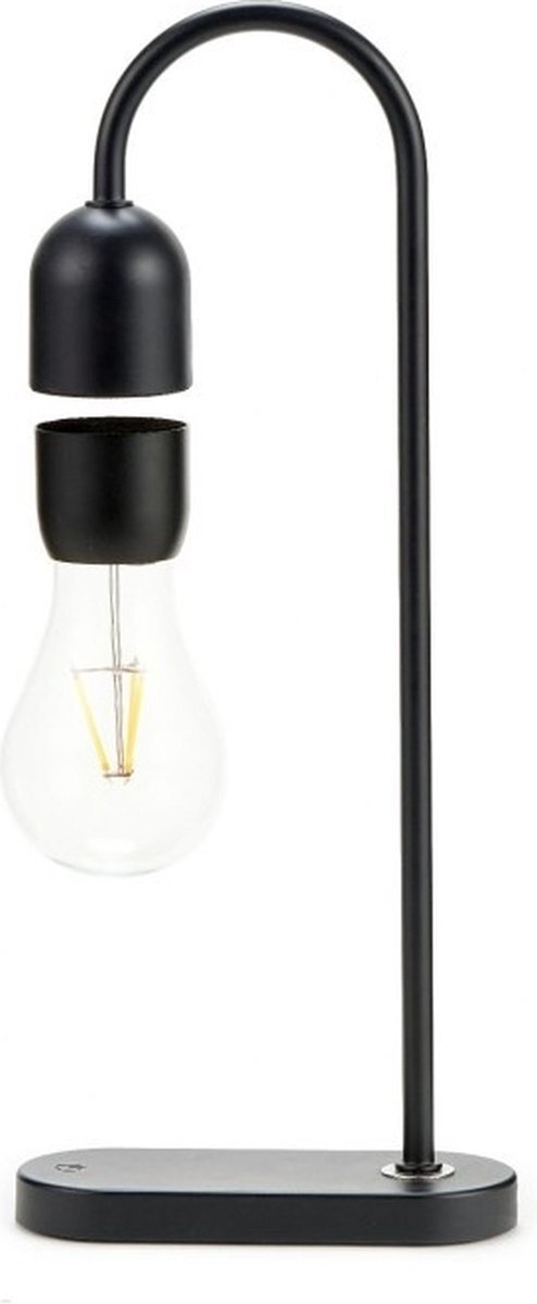 Gingko - Evaro Zwevende Lightbulb Lamp - zwart