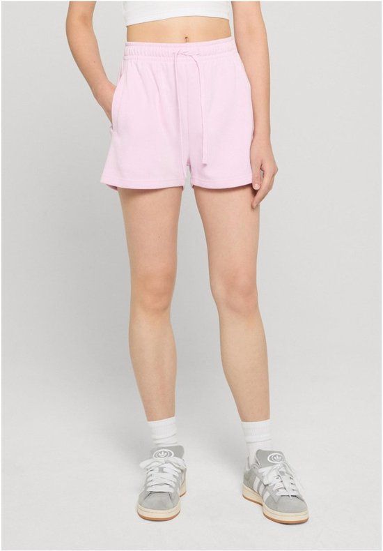 Urban Classics Ladies Light Terry Shorts Dames Shorts - roze - XS