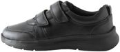 Next Jongens Leren Schoenen voor School met Klittenbandsluiting Zwart