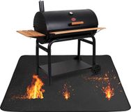 OEM Vuurvaste onderlegger, grilltapijt, vloerbeschermingsmat, grillonderlegger, vloermat 91 x 122 cm, deck en terrasmat, grillmatten voor gasgrill, kogelgrill of elektrische grill