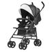 VEVOR Lichte kinderwagen, 1170 x 340 x 240 mm, paraplu, verstelbare rugleuning, koolstofstaal, grote boodschappenmand, voor reizen, zwart/wit