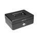 Rapesco SB0006B1 Metalen Geldkistje met Slot, 15 cm, Zwart