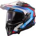 LS2 MX701 Explorer C Frontier II Adventure Motorhelm - Wit/Blauw - Maat XXL