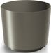 Prosperplast Plantenpot/bloempot Babylon - kunststof - buiten/binnen - titanium grijs - D15 x H15 cm