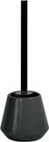 Spirella Joshua Black Toiletborstel Keramiek – WC Borstel Zwart met Houder – Compact Design 13,5 x 38,5 cm