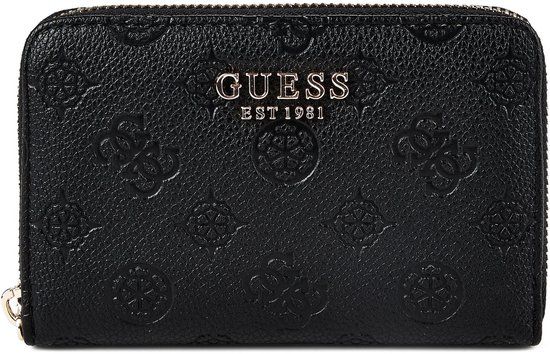 GUESS Ella Logo SLG Zip Around Portemonnee Zwart
