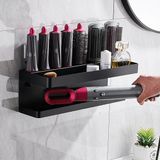 FIBILA Haardroger Muur Plank - Zwart Aluminium