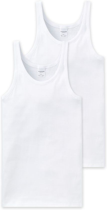 Schiesser Cotton Essentials Heren Onderhemd - Wit - Maat M