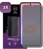 MobyDefend 2-Pack MobyDefend Screenprotectors - Geschikt voor Samsung Galaxy A37 - HD Privacy Glass Screensavers