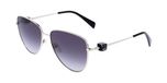 Liu Jo LJ161S Zilver Metaal Lunettes de soleil pilote pour femmes