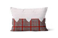 Soleil d'Ocre Liefde Kussen decoratief, Katoen, Rood, x_40_cm