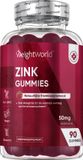 WeightWorld Zink Gummies - 50 mg zink citraat - 90 vegan Zink gummies met frambozensmaak