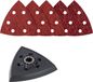 Wolfcraft Multitool schuurset voor hout - Schuurzool Starlock 95 mm - Schuurpapier korrel 40, 80 en 120 - 4236000