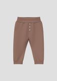 s.Oliver Unisex joggingbroek met zachte tailleband bruin