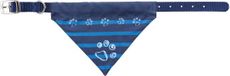 TRIXIE Collier Chien Nylon avec Tissu Indigo