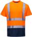 Portwest Tweekleuren T-shirt S378 - Oranje/Marine - XL
