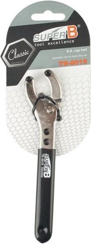 Super B Trapas Cupsleutel Verstelbaar - Zwart