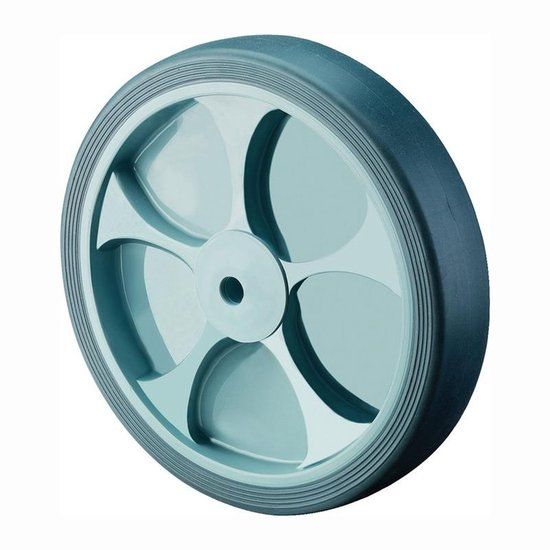BS Rollen zwenkwielen rubber grijs Rollager Ø 80 mm 100 kg
