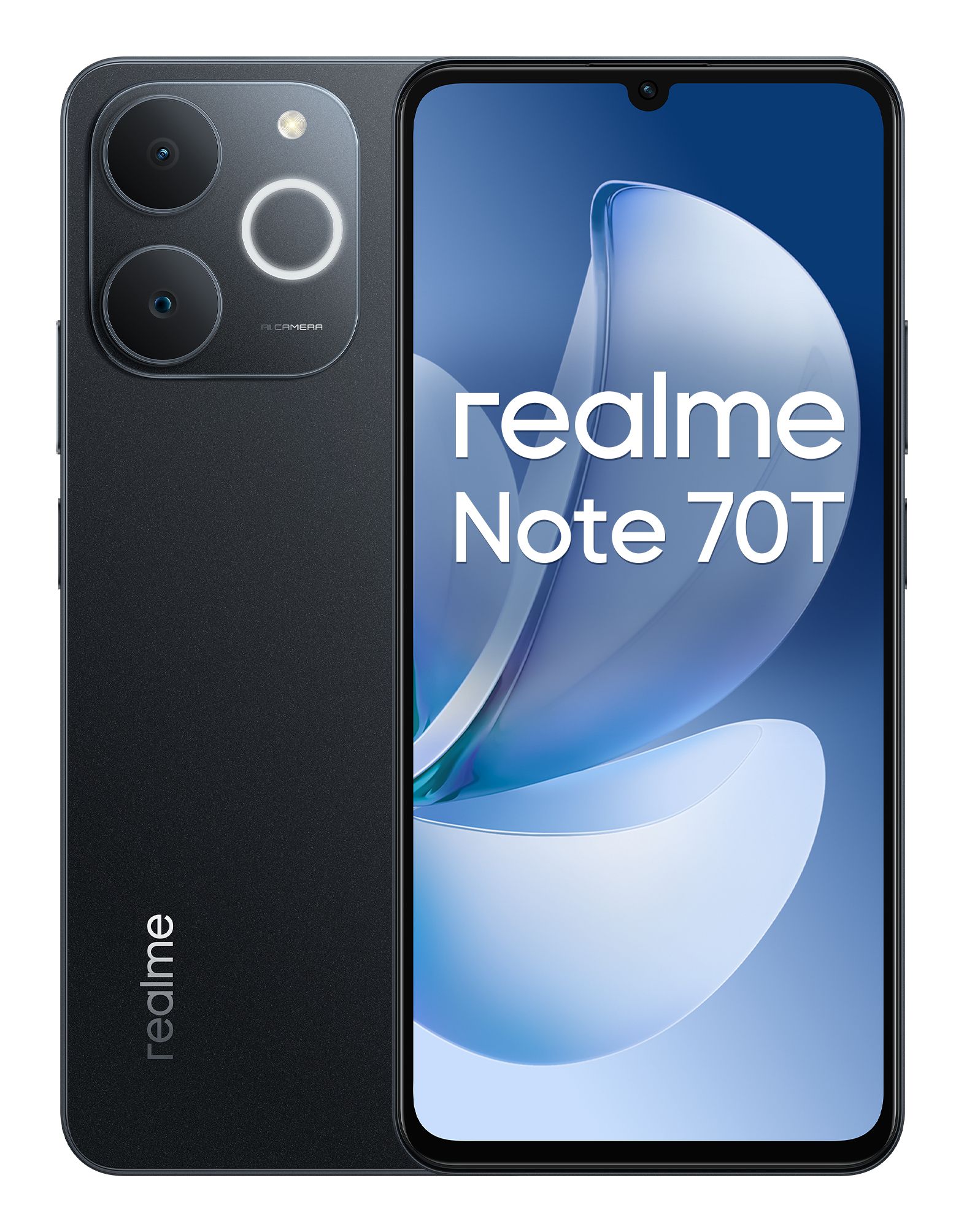 Realme NOTE 70T 6.74" Dual SIM Android 15 4G Smartphone - 4GB/128GB - Black