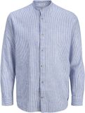 JACK & JONES Jjesummer Linnen Blend Band Shirt L/S Sn Heren