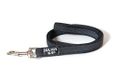 Julius-K9 Color & Gray antislip hondenriem met handvat, 20 mm x 1 m, zwart/grijs