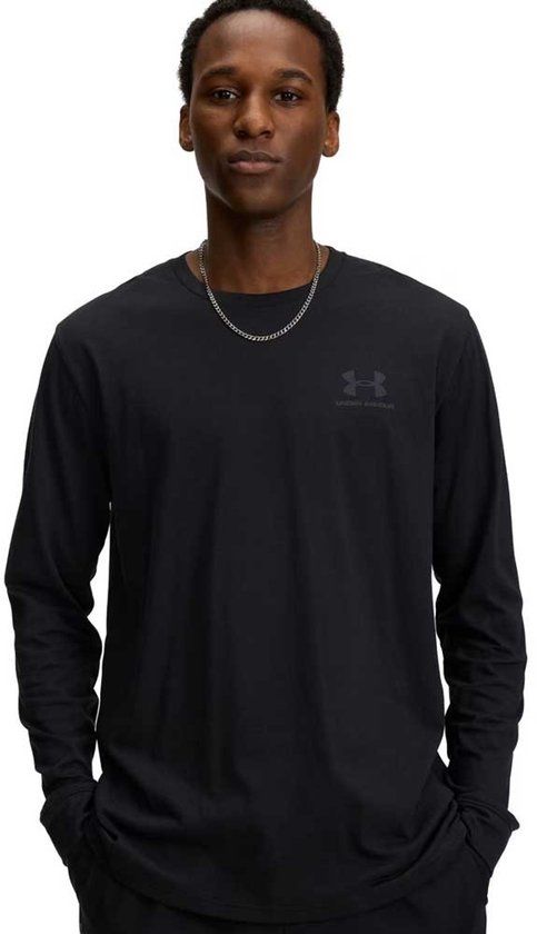 Under Armour Sportstyle Left Chest Longsleeve T-shirt - Black 002 - Men's L