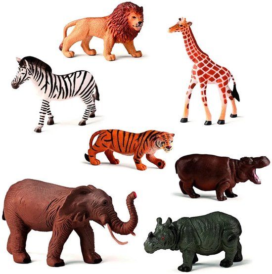 Miniland Dierenfiguren Jungle 7 Eenheden Veelkleurig Kinderen