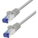 LogiLink CP4062S Câble réseau RJ45, câble patch CAT 6a S/FTP 3,00 m gris conducteur CCA, ignifuge, sans halogène 1 pc(s)
