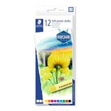 STAEDTLER 2430 C12 Softpastelkrijt, 12 kleuren