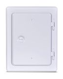 FIREFIX 2093/W schoorsteendeur 140 x 200 mm, gegalvaniseerde inspectieklep van staal voor de schoorsteen, wit, gepoedercoat, revisiedeur voor het onderhoud van de open haard