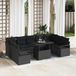 Maison Exclusive - Ensemble de jardin 10 pièces, ensemble de salon en polyrotin noir