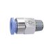Riegler Ger. Steekschroefverbinding »Blaue serie« zelfvergrendeling, R 1/2 a., f. Schl.-buiten-Ø 10 mm, Werkdr. Maximale 10 bar, kunststof/MS vern.