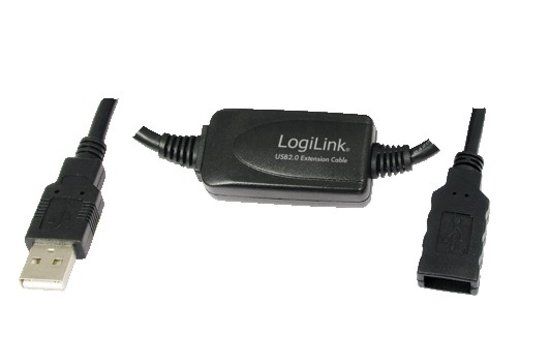 LogiLink USB 2.0 Kabel - 25m - USB 2.0 M/F