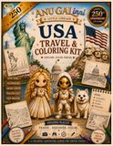 Anu Galinni USA Travel & Coloring Kit