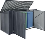 en.casa Containerombouw Grebin donkergrijs 112-131x237x101 cm