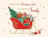 Piccadilly Greetings Kerstkaart Traditioneel Voor Een Prachtige Familie Slee - 8 x 6 inch
