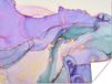 PosterMonkey Poster Goud - Marmer - Paars - 160x120 cm XXL
