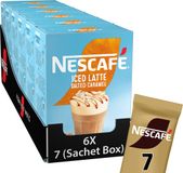 Nescafé Gold Iced Salted Caramel Latte Oploskoffie - 6 Doosjes à 7 Zakjes